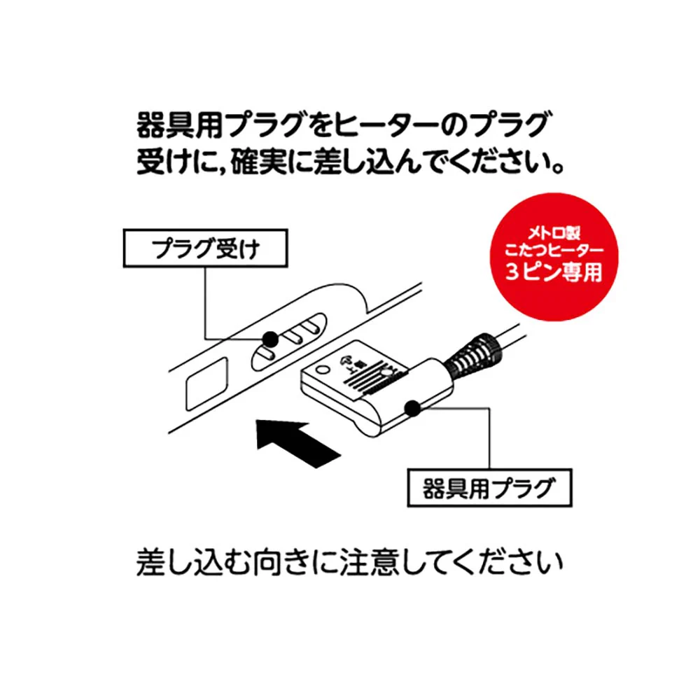 メトロ製 こたつコード こたつ〜る BC-KEC43B(A）【直送品】 返品・キャンセル・他商品と同時購入は不可 - Image 10