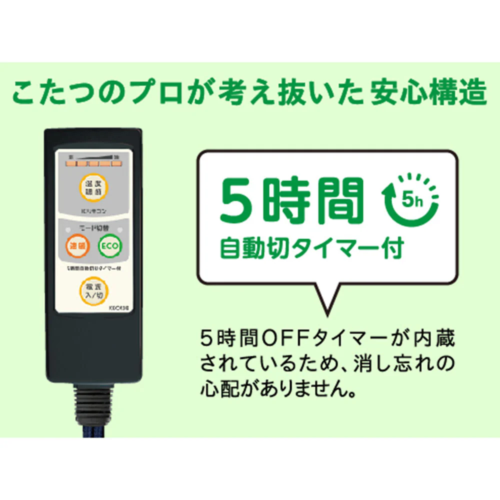 赤外線コタツ用ヒーター メトロレトロ MHU-501EC(K）【直送品】 返品・キャンセル・他商品と同時購入は不可 - Image 7