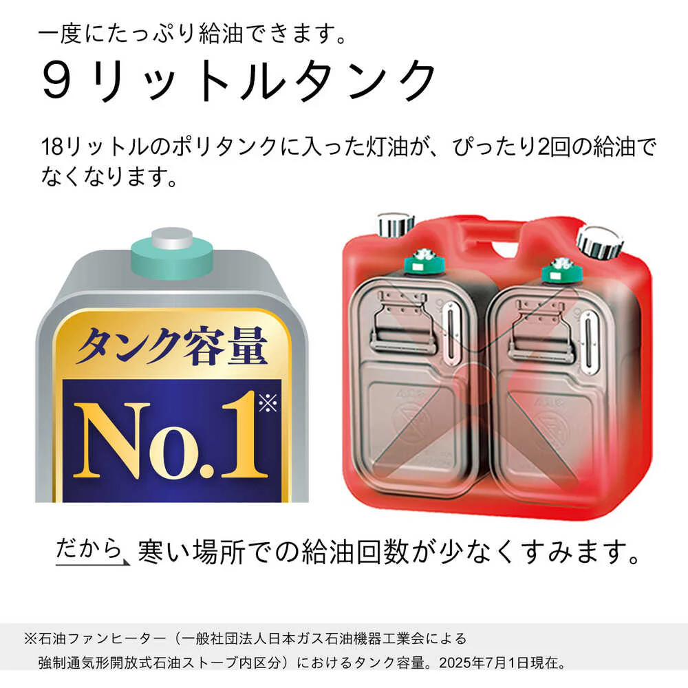ダイニチ 石油ファンヒーター FW-72NDX1-ホワイト 【直送品】 返品・キャンセル・他商品と同時購入は不可 - Image 4