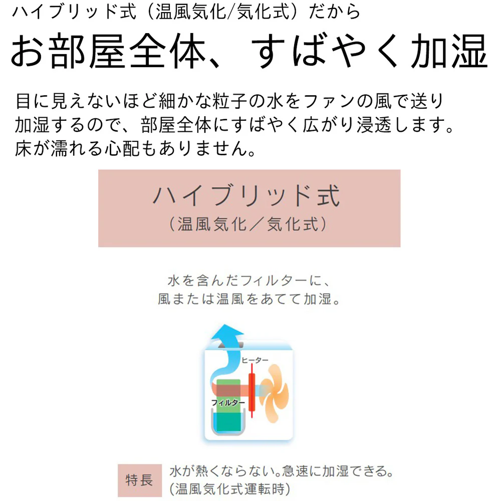 ダイニチ 気化ハイブリッド式加湿器 HD-C700H-グレー 【直送品】 返品・キャンセル・他商品と同時購入は不可 - Image 4