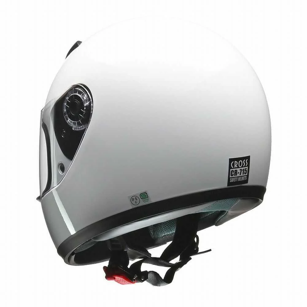 リード工業 CROSSフルフェイスヘルメット ホワイト CR715 WH 1個 - Image 3