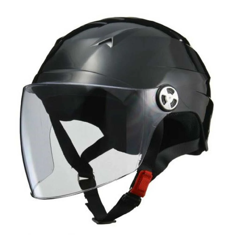 リ-ド工業 シ-ルド付ハ-フヘルメットBKーLL RE41BKLL - Image 4