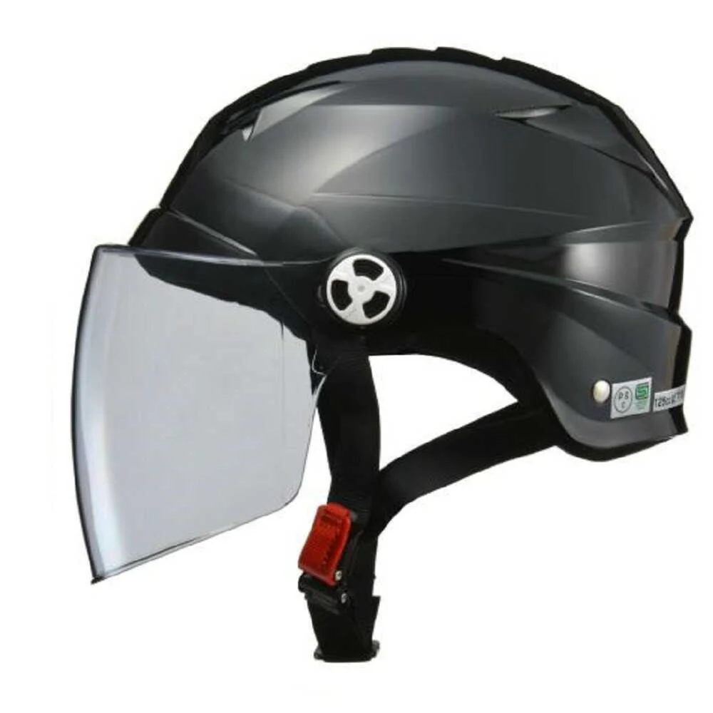 リ-ド工業 シ-ルド付ハ-フヘルメットBKーLL RE41BKLL - Image 5