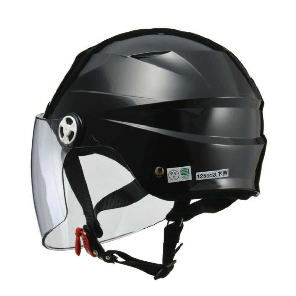 リ-ド工業 シ-ルド付ハ-フヘルメットBKーLL RE41BKLL - Image 6
