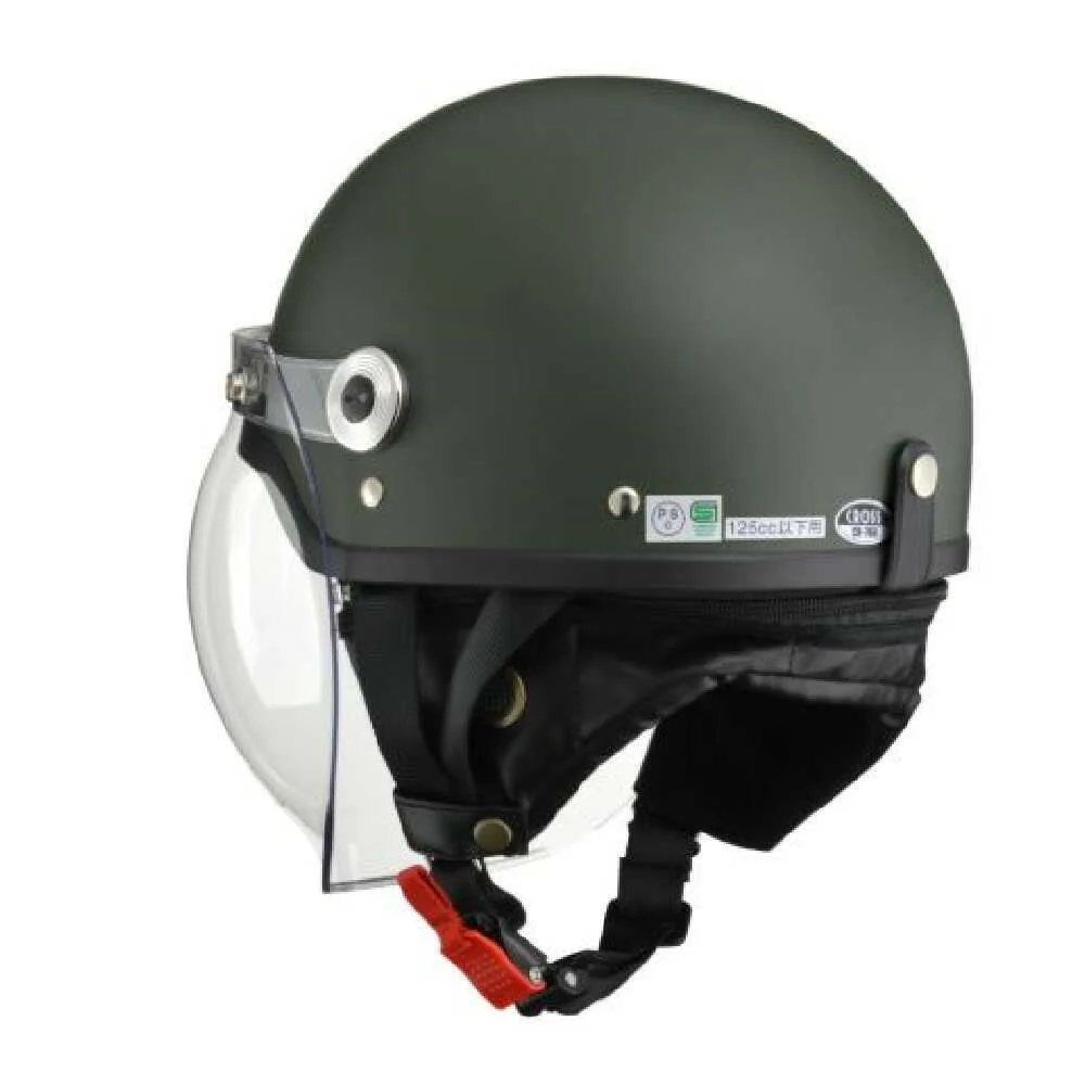 リ-ド工業 バブルシ-ルド付ハーフヘルメット マットグレ- フリ- CR760MATGR - Image 6