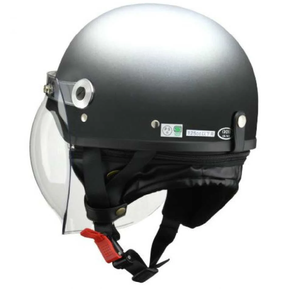 リ－ド工業 バブルシ－ルド付ハーフヘルメット マットガンメタリック LL CR761MATGMLL - Image 6