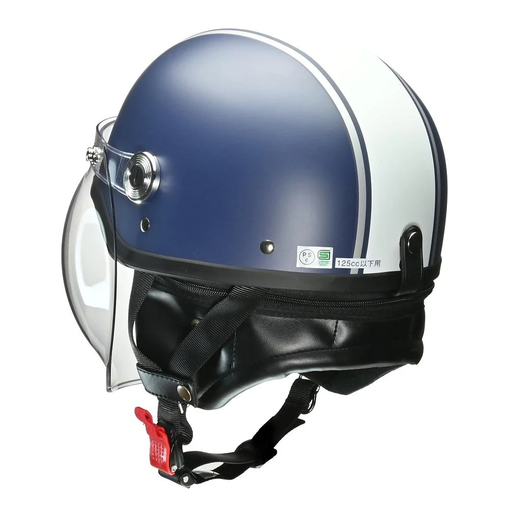 リード工業 バブルシールド付ハーフヘルメット マットNVWH CR760MATNVWH 1個 - Image 3