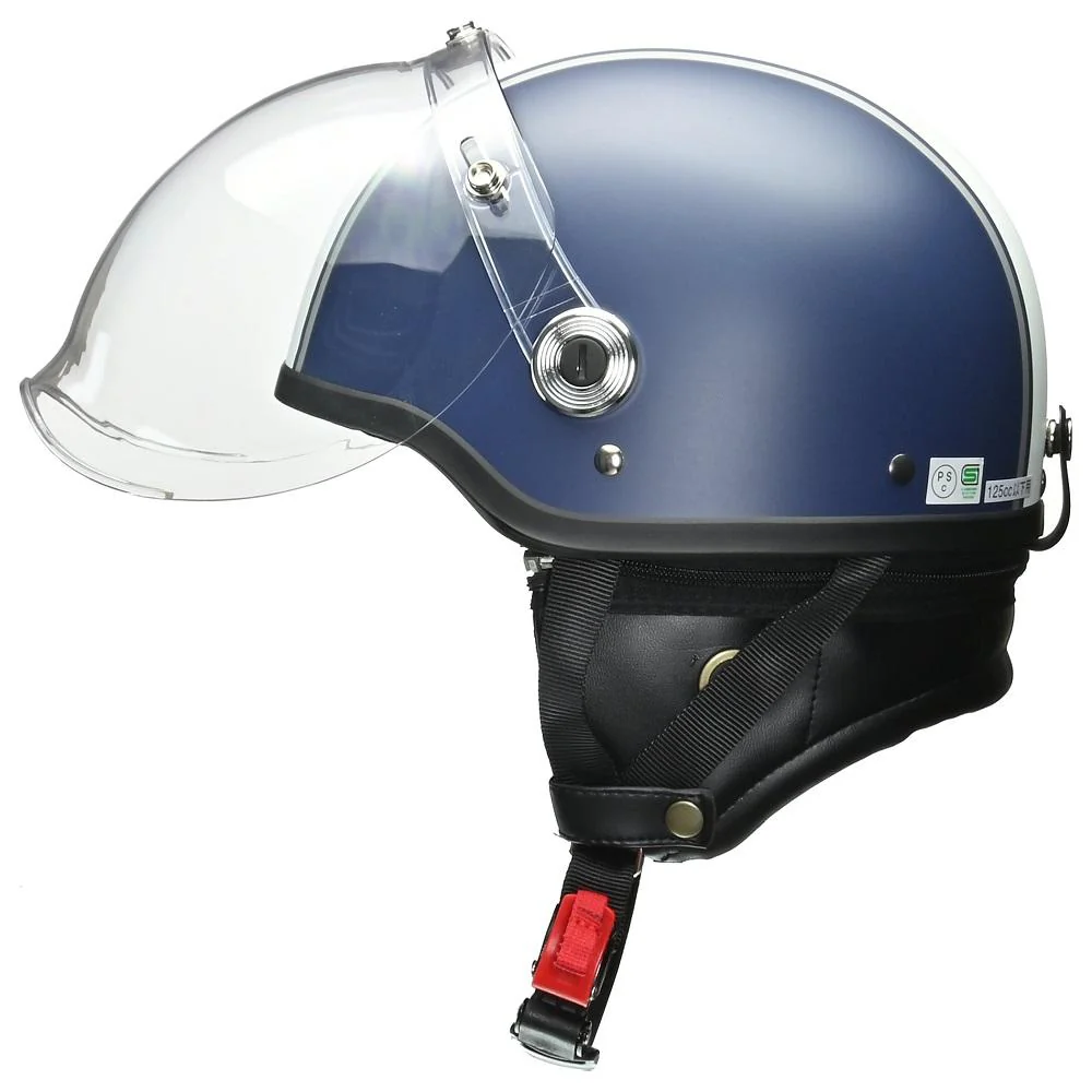 リード工業 バブルシールド付ハーフヘルメット マットNVWH CR760MATNVWH 1個 - Image 4