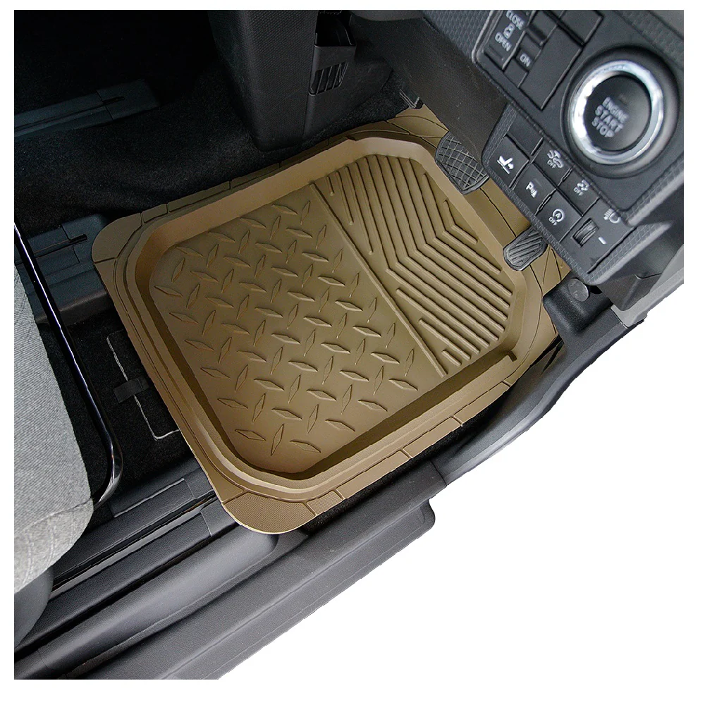 錦産業 オフロードマット 前席用M ベージュ OR4833 １個 - Image 2