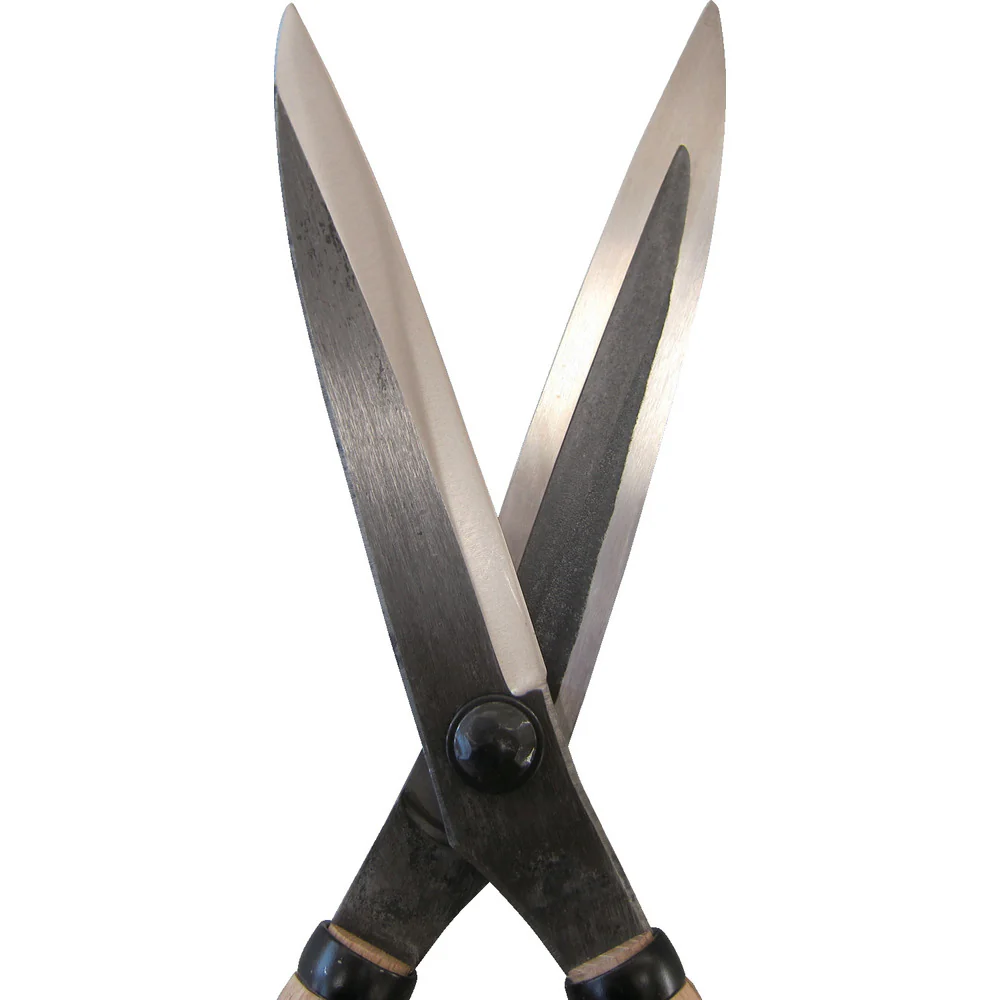 A21 鋼典 刈込鋏 安来鋼付止ナシ 430mm コブ付白樫 【直送品】 返品・キャンセル・他商品と同時購入は不可 - Image 2