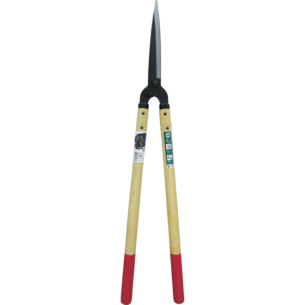 鋼典 刈込ハサミ 調質 又開(門型) 刈込鋏 尺7赤塗り柄入 【直送品】 返品・キャンセル・他商品と同時購入は不可