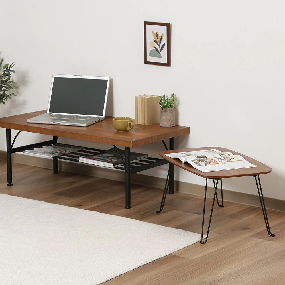 折れ脚ローテーブル トロン 6040MBR 10494 【直送品】 返品・キャンセル・他商品と同時購入は不可 - Image 3