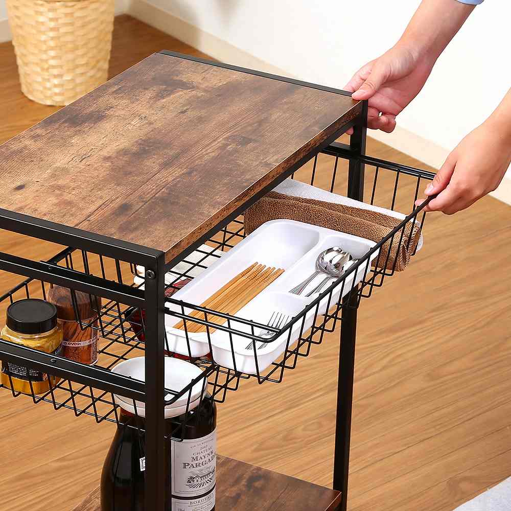 キッチンワゴン ナビア 2821 14661 【直送品】 返品・キャンセル・他商品と同時購入は不可 - Image 4