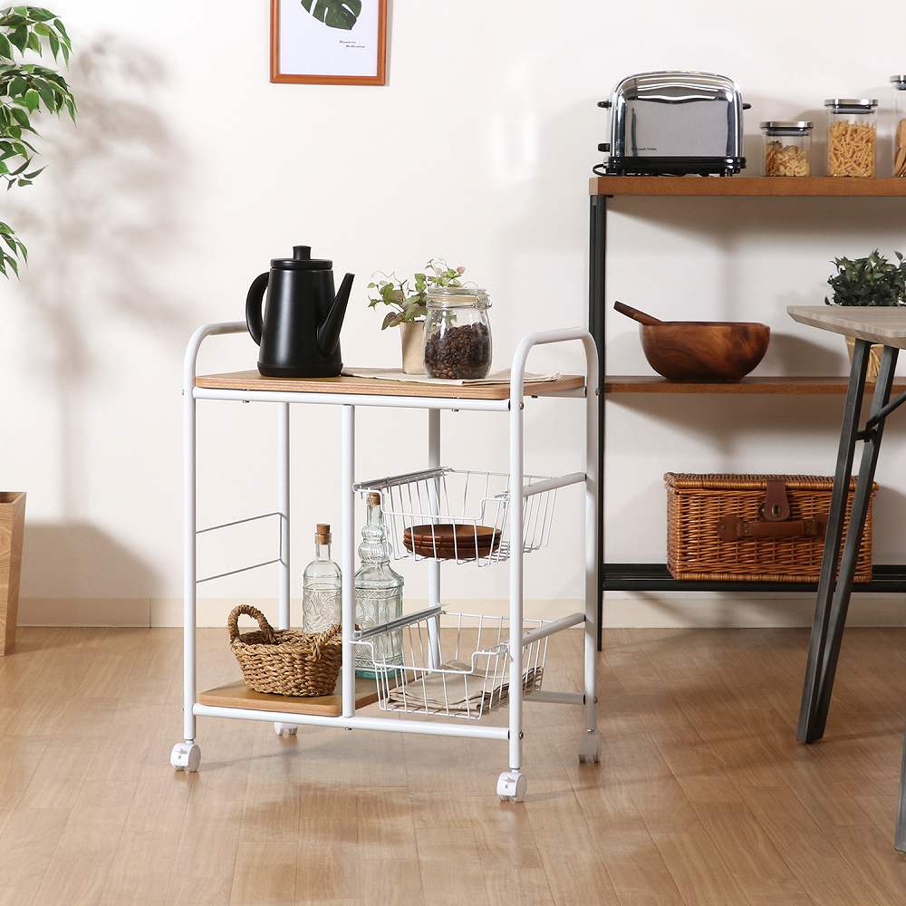キッチンワゴン FBC-02-1 15424 【直送品】 返品・キャンセル・他商品と同時購入は不可 - Image 2