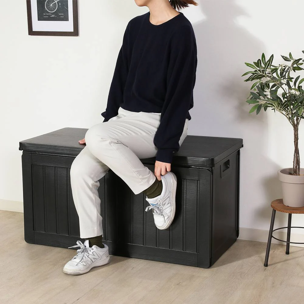 収納BOXベンチ BK 190L 55252 【直送品】 返品・キャンセル・他商品と同時購入は不可 - Image 4