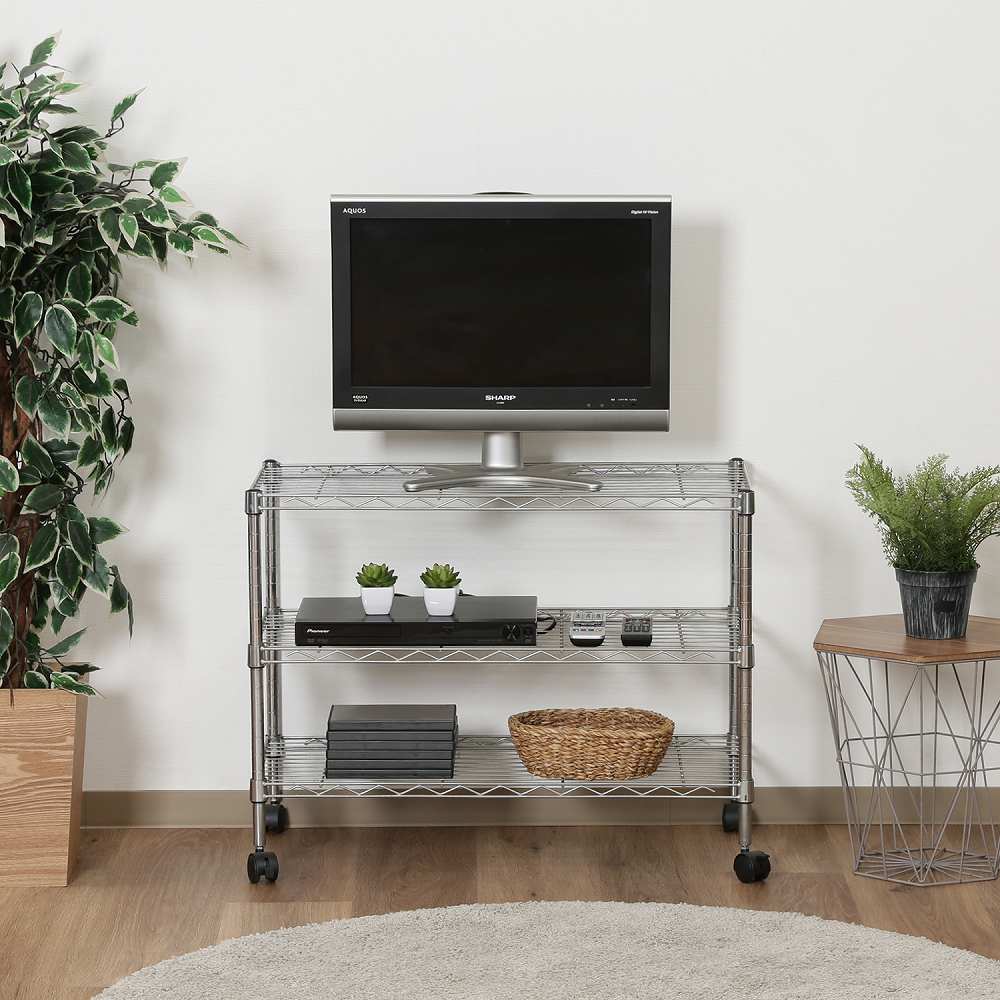 メタルTVラック3段 MTV-3CR 91784 【直送品】 返品・キャンセル・他商品と同時購入は不可 - Image 3