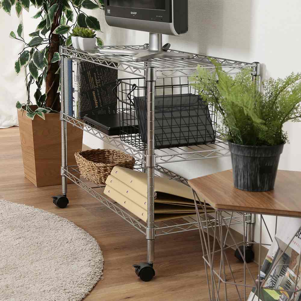 メタルTVラック3段 MTV-3CR 91784 【直送品】 返品・キャンセル・他商品と同時購入は不可 - Image 4