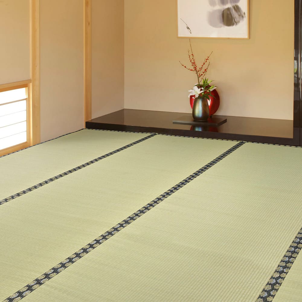 フリーカット裏付 い草カーペット 江戸間2畳 補修テープ付 【直送品】 返品・キャンセル・他商品と同時購入は不可