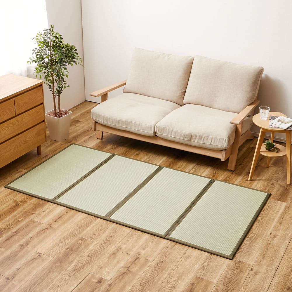 折り畳める 畳マットレス 鞍馬 シングル 100×200 【直送品】 返品・キャンセル・他商品と同時購入は不可