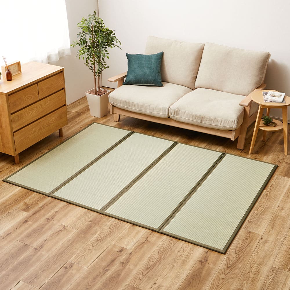折り畳める 畳マットレス 鞍馬 ダブル 140×200 【直送品】 返品・キャンセル・他商品と同時購入は不可