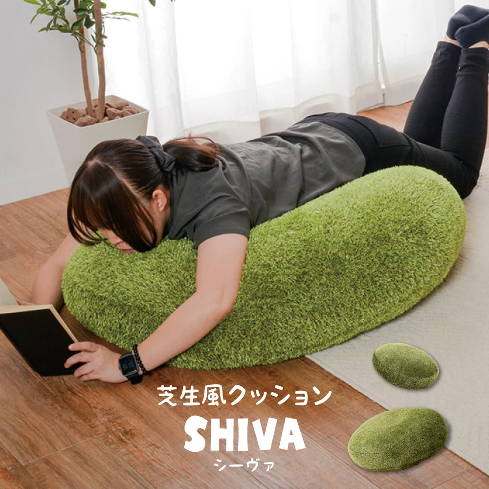 リアル芝生風生地のもちもちクッション シーヴァ 60R×11 【直送品】 返品・キャンセル・他商品と同時購入は不可 - Image 2