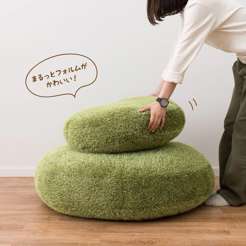 リアル芝生風生地のもちもちクッション シーヴァ 60R×11 【直送品】 返品・キャンセル・他商品と同時購入は不可 - Image 5