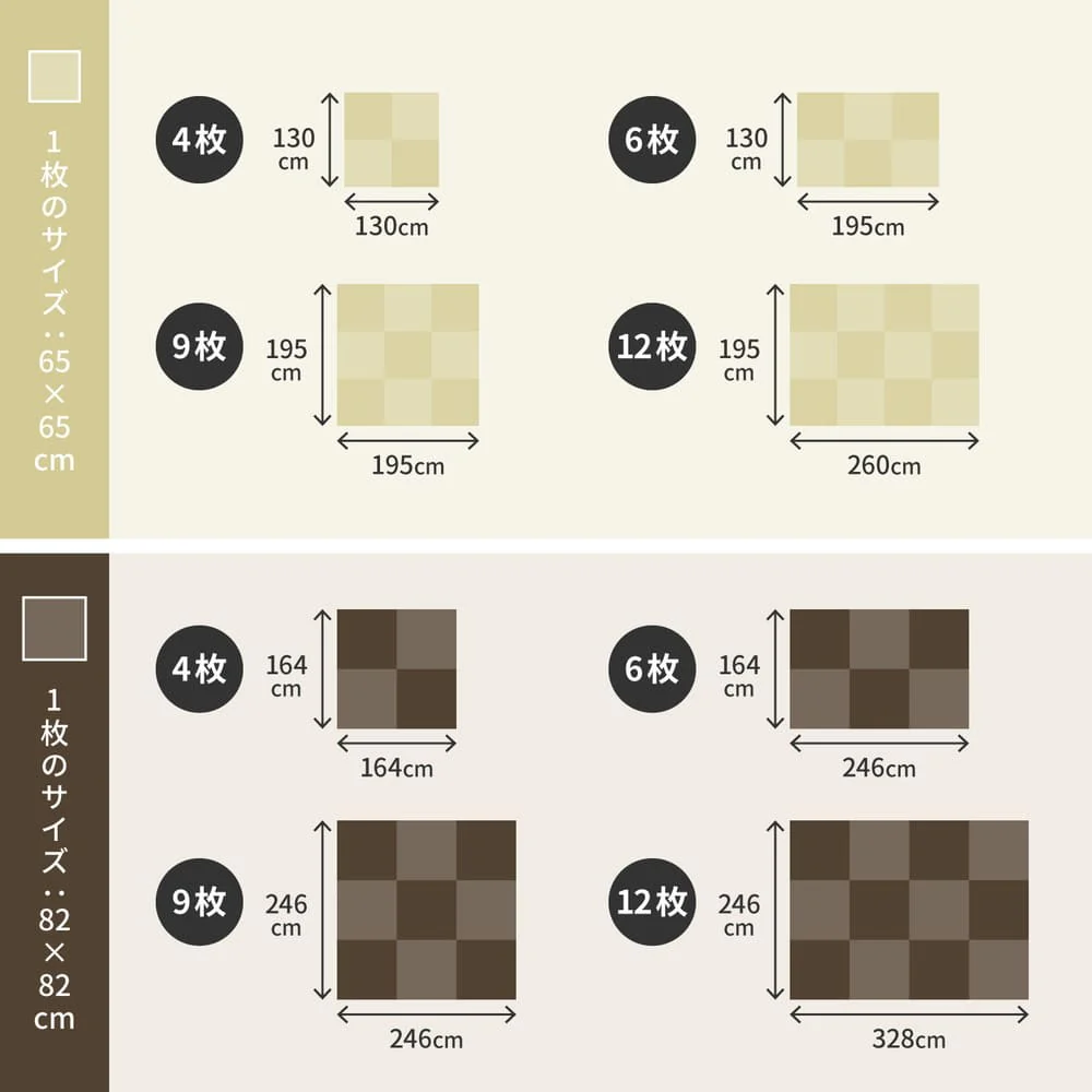 水拭きできる い草風置き畳 綾模様 グリーン 同色6枚組  【直送品】 返品・キャンセル・他商品と同時購入は不可 - Image 10