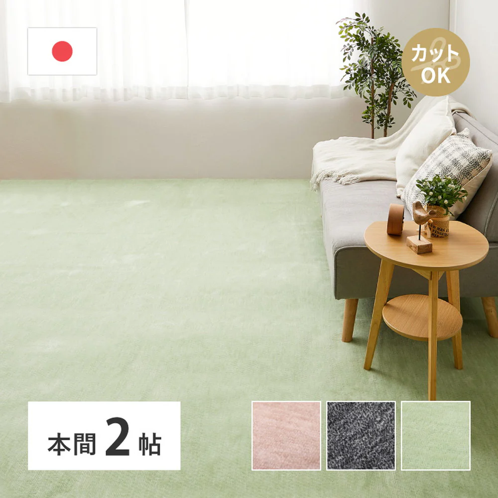 ペットにやさしい平織カーペット ラウム 191×191cm ベージュ 【直送品】 返品・キャンセル・他商品と同時購入は不可 - Image 2