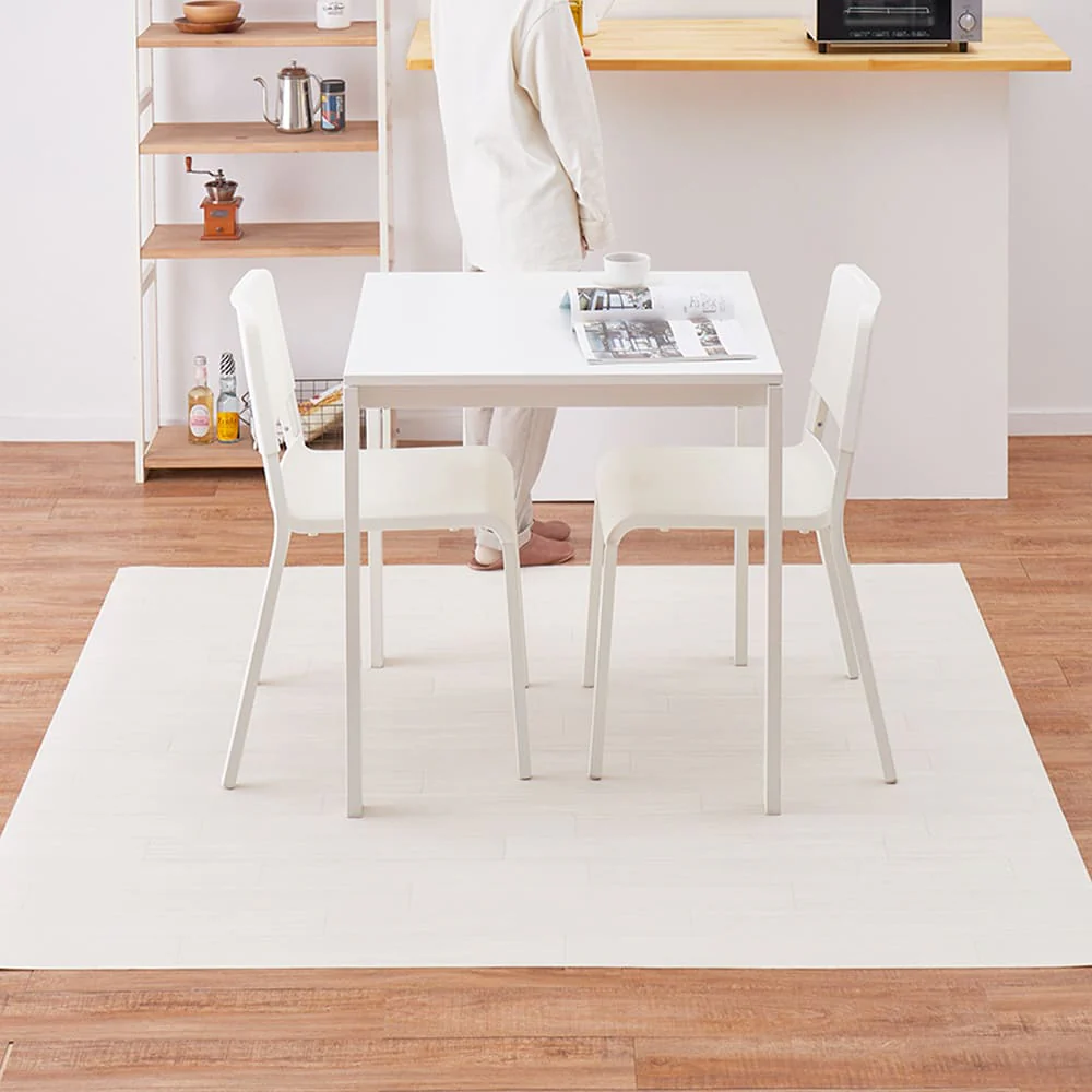 水拭きできるクッションフロア クリーム 182×300 【直送品】 返品・キャンセル・他商品と同時購入は不可
