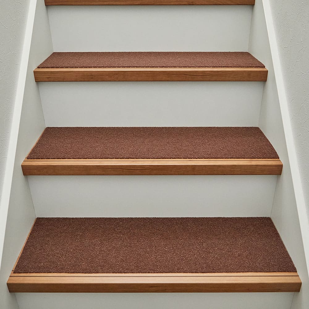 階段マット 15枚入り ピタロ ブラウン 90×21 【直送品】 返品・キャンセル・他商品と同時購入は不可