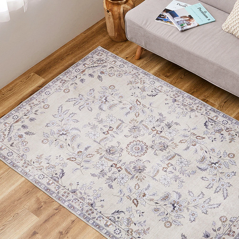 ソフトフランネルラグ レーナ 190×240cmベージュ 【直送品】 返品・キャンセル・他商品と同時購入は不可