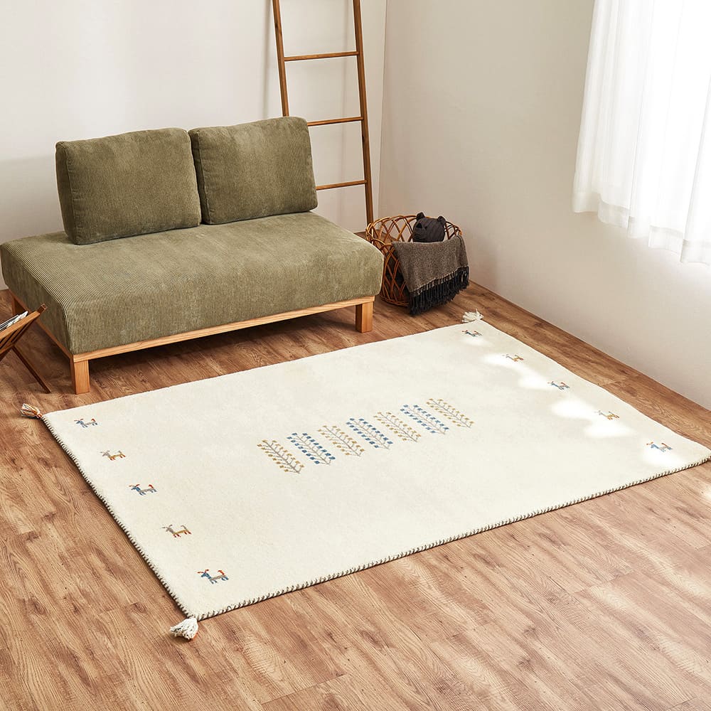 GABBEH D21 140X200 140×200cm 【直送品】 返品・キャンセル・他商品と同時購入は不可