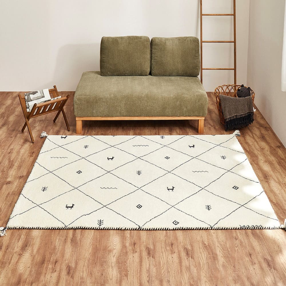 GABBEH D22 140X200 140×200cm 【直送品】 返品・キャンセル・他商品と同時購入は不可