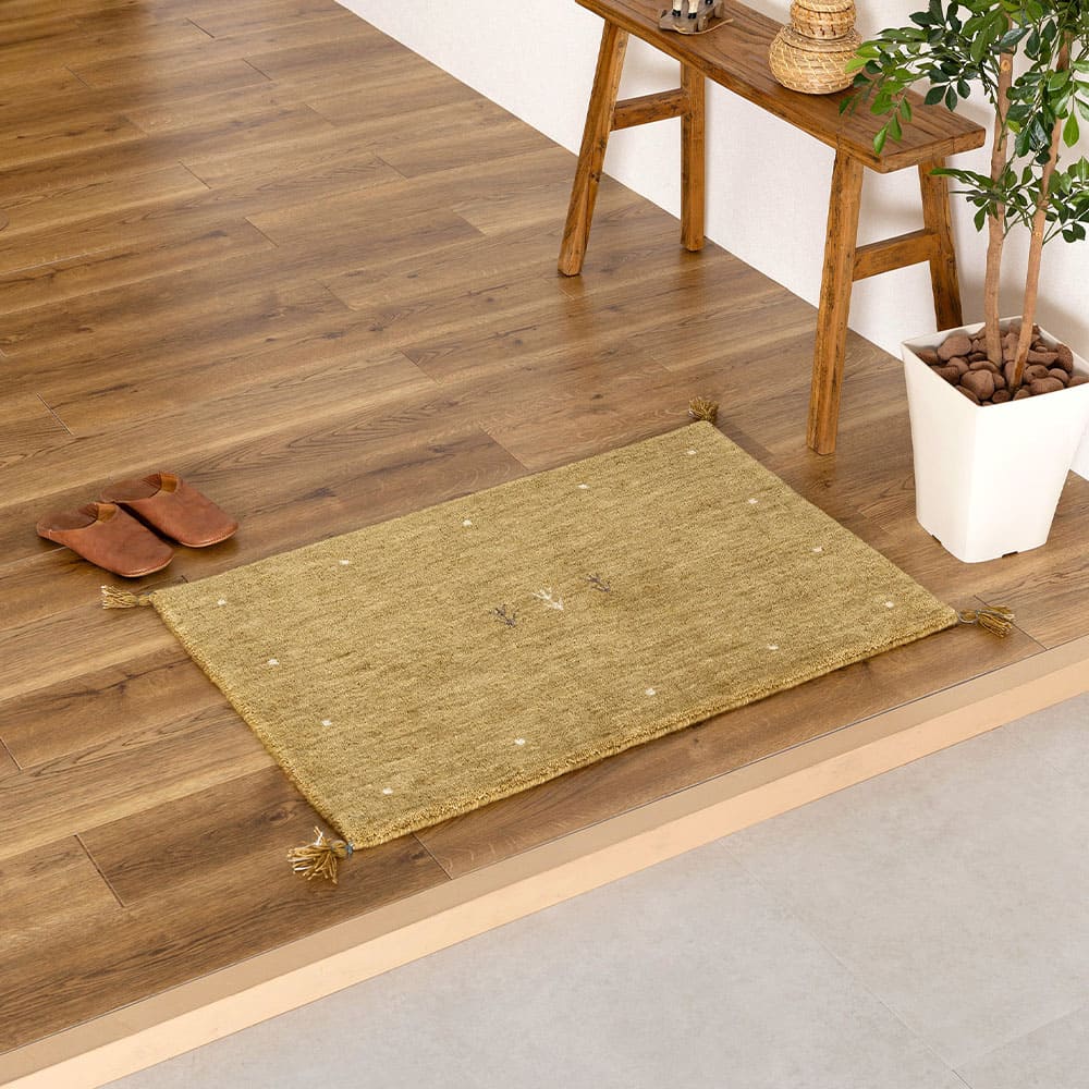 ギャッベ LORRI BUFF L19 45x75 【直送品】 返品・キャンセル・他商品と同時購入は不可