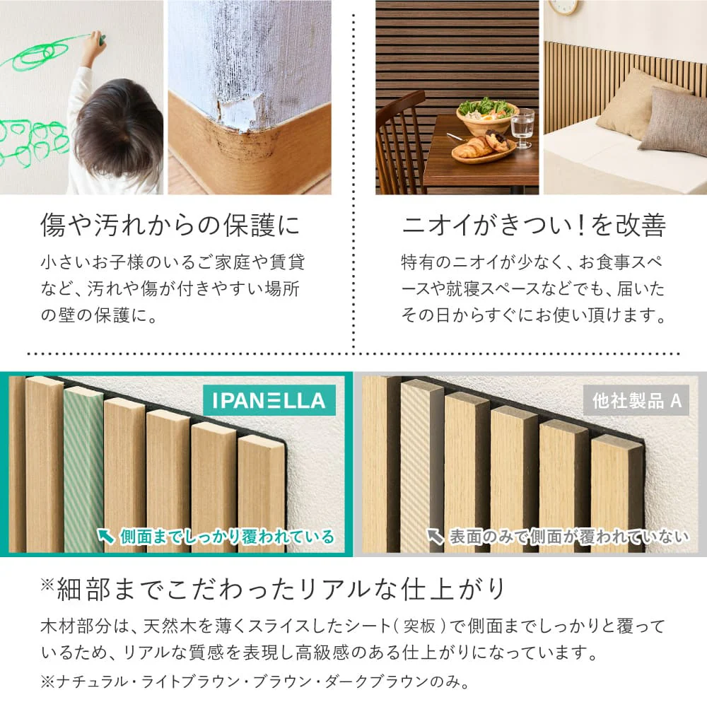 吸音パネル イパネッラ 6枚入り ナチュラル 【直送品】 返品・キャンセル・他商品と同時購入は不可 - Image 6