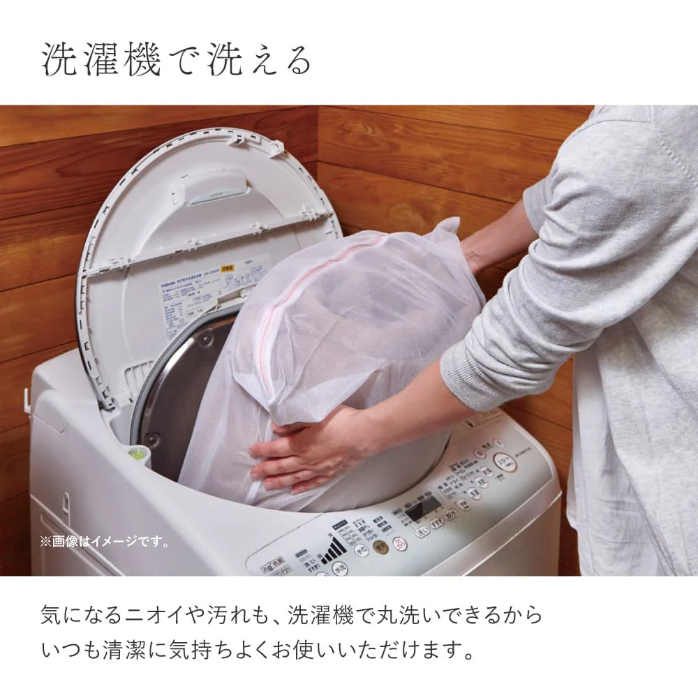 オーガニックコットンの日本製ラグ アイボリー 185×185 【直送品】 返品・キャンセル・他商品と同時購入は不可 - Image 4