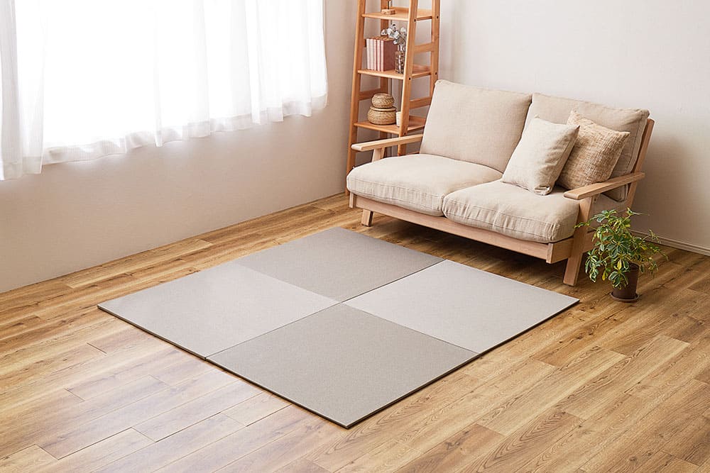 DIY畳 樹 同色6枚セット GYS 82×82×1.3cm 【直送品】 返品・キャンセル・他商品と同時購入は不可