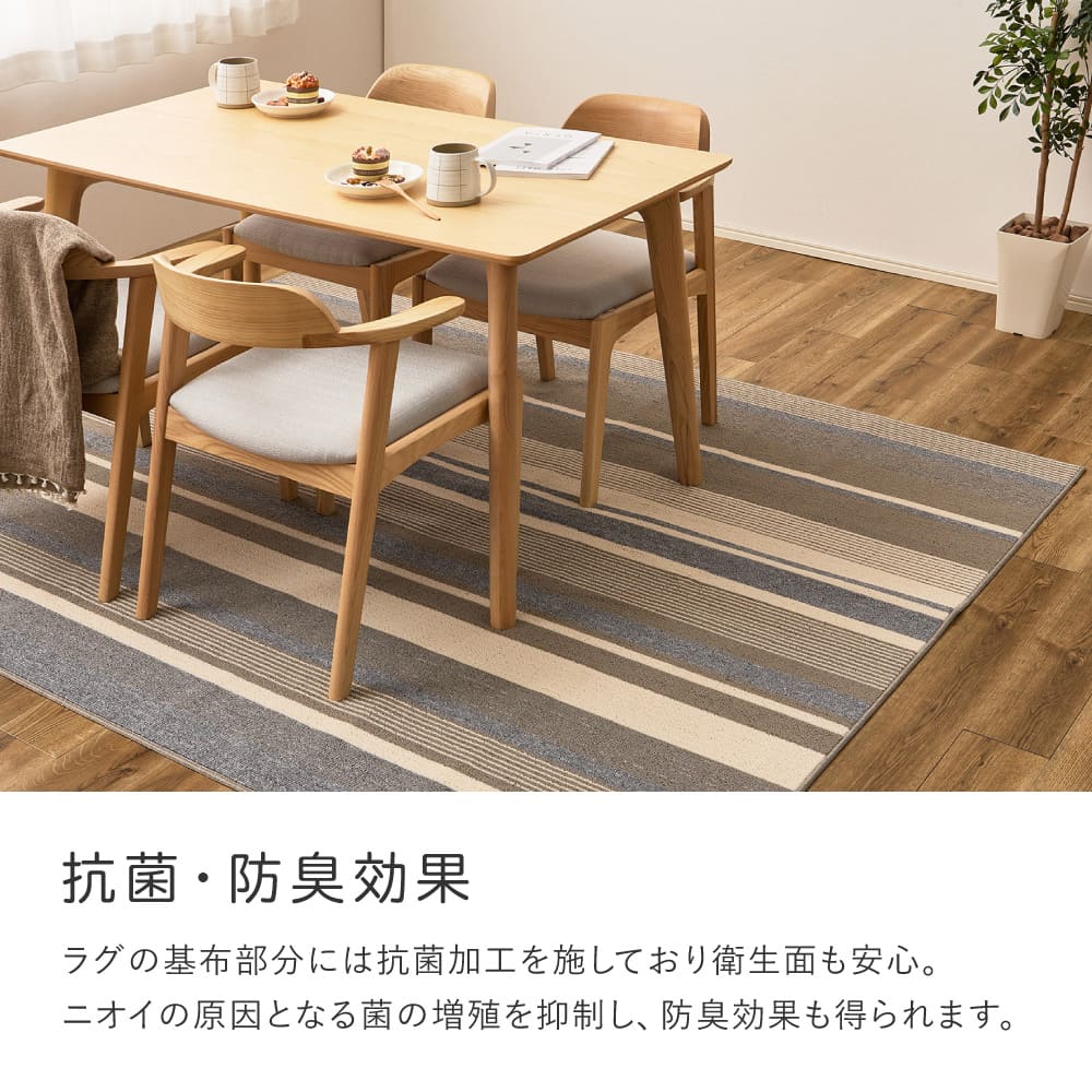 速乾ラグ フィン ブラウン 185×240cm 【直送品】 返品・キャンセル・他商品と同時購入は不可 - Image 7