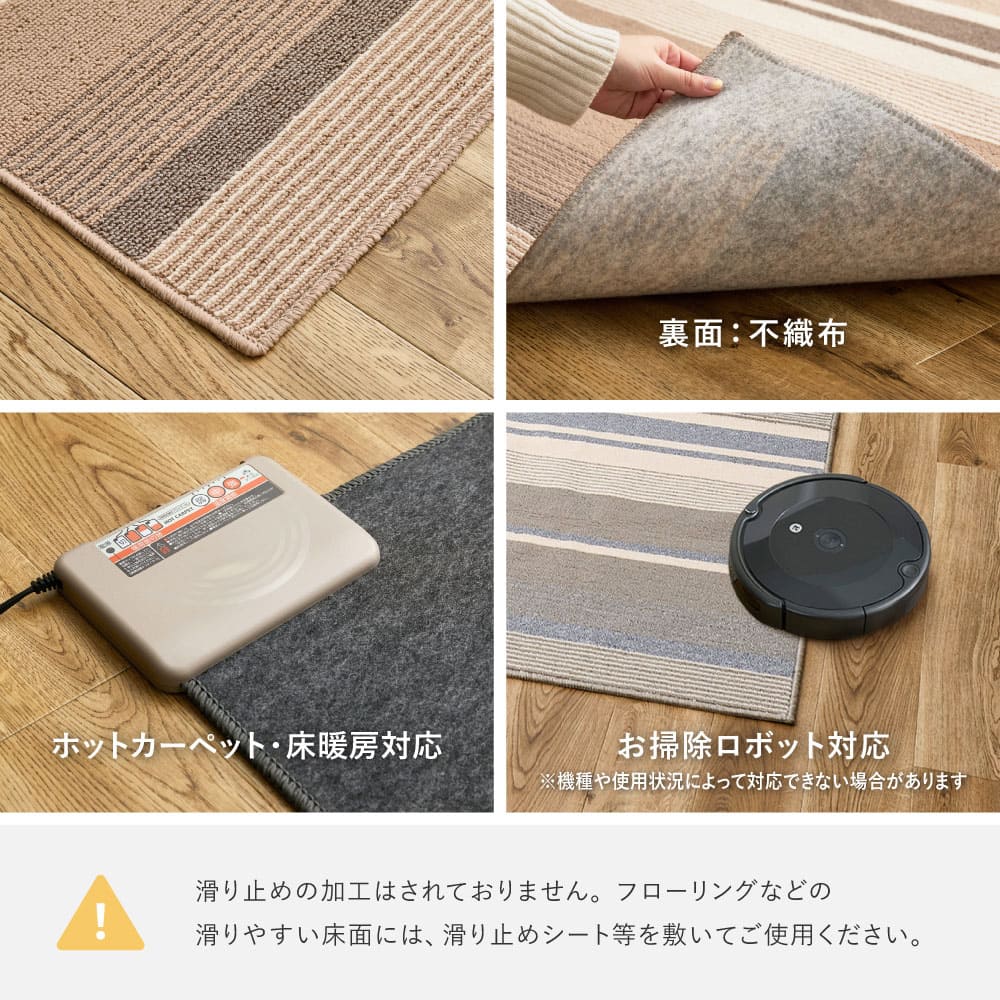 速乾ラグ フィン グリーン 130×185cm 【直送品】 返品・キャンセル・他商品と同時購入は不可 - Image 9
