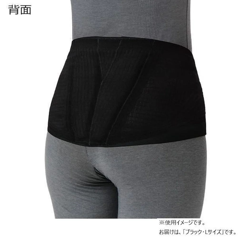 腰部ベルト ランバックスリム ブラック L 033974 【直送品】 返品・キャンセル・他商品と同時購入は不可 - Image 2
