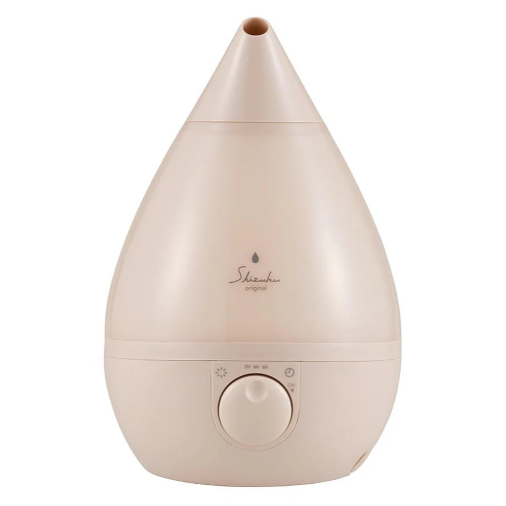 超音波式アロマ加湿器 SHIZUKU ASZ-330-PK タッチパネル式 無段階加湿量調節 自動OFF機能 ピンク 1台