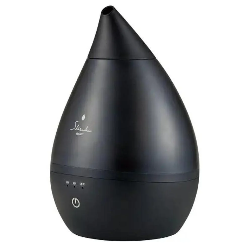 スチームファン式アロマ加湿器 SHIZUKU ASZ-240-BK ブラック 1台 - Image 2