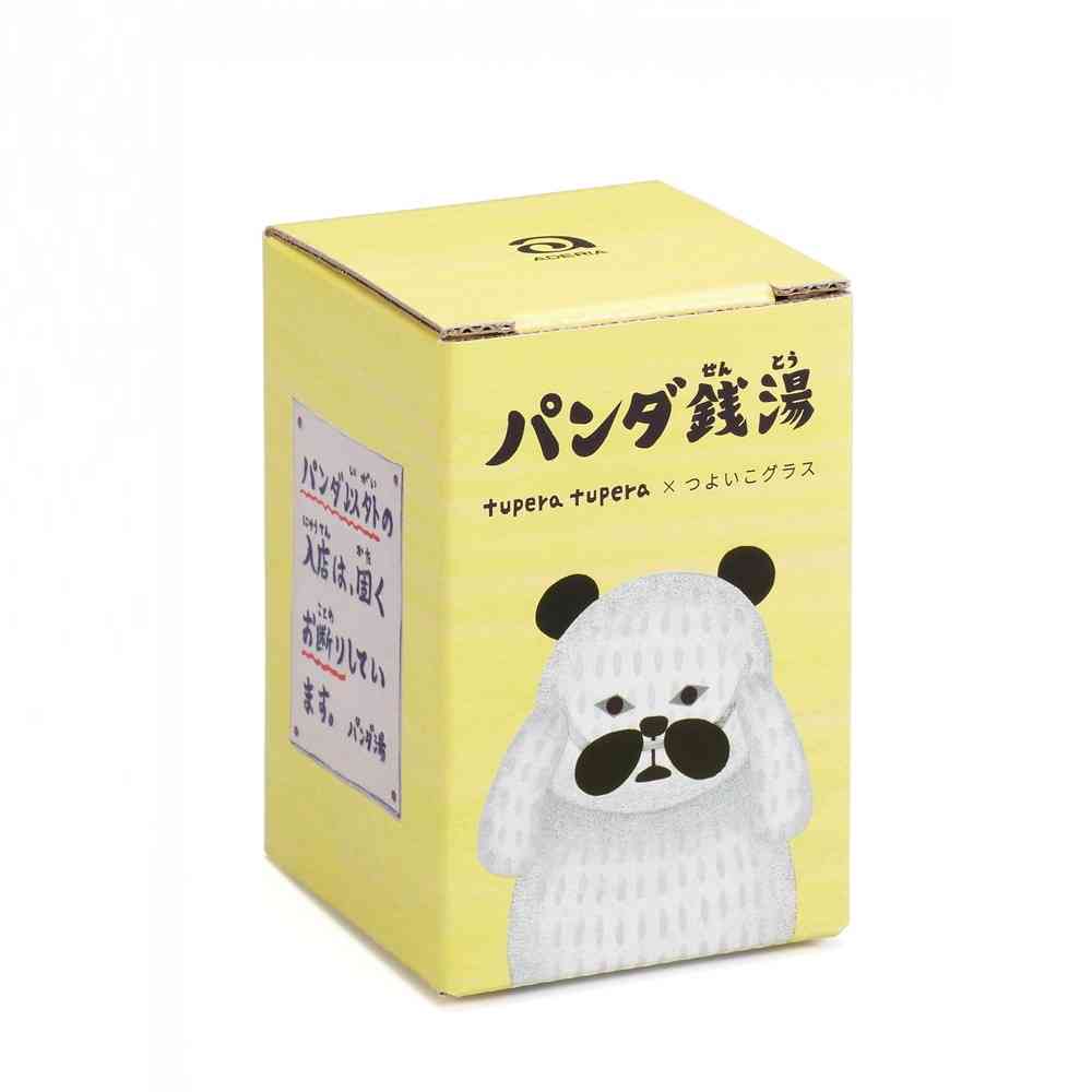 アデリア つよいこグラスM パンダ銭湯 1個 - Image 2