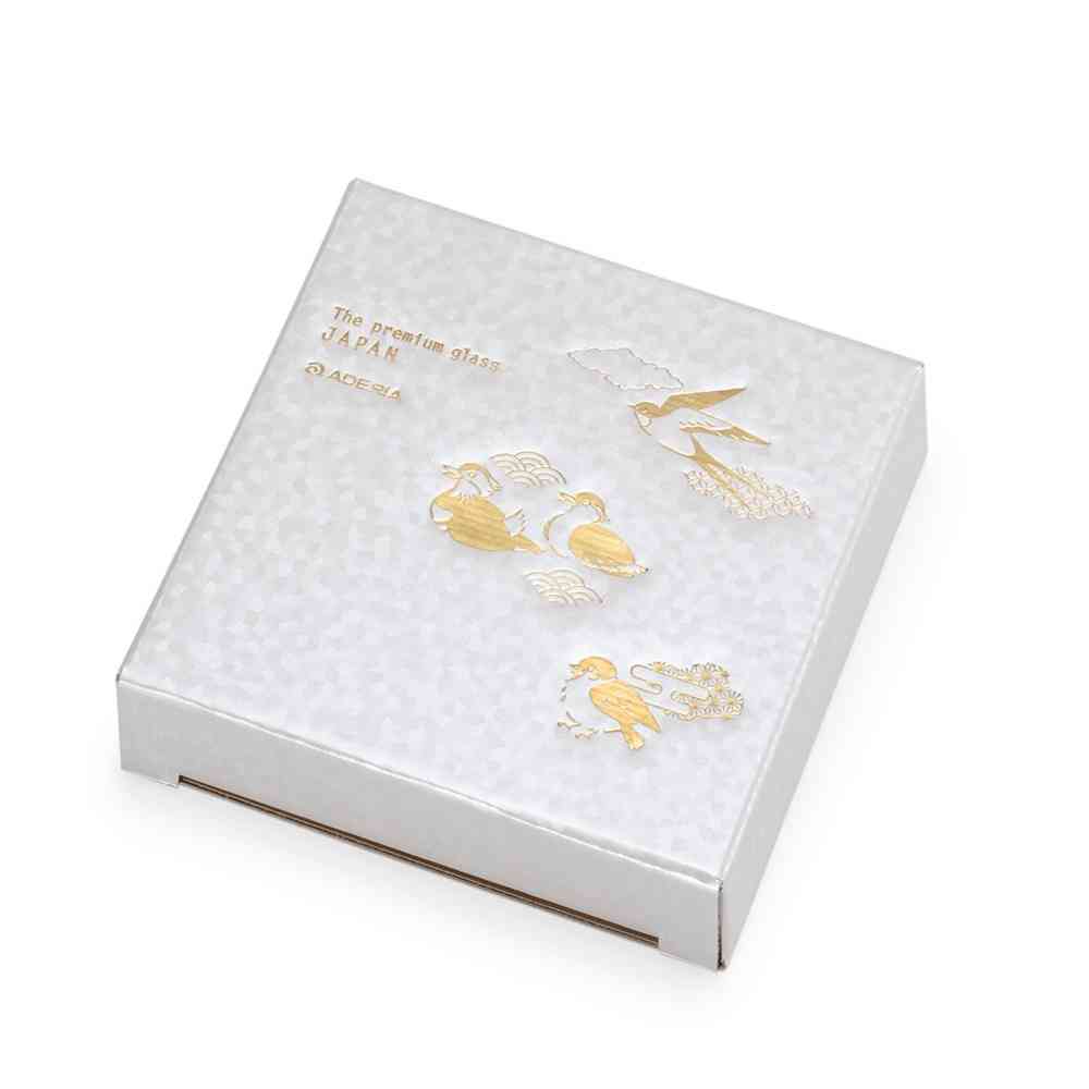 アデリア プレミアムニッポンテイスト 吉祥花鳥 丸皿 鴛鴦と菖蒲 1個 - Image 3