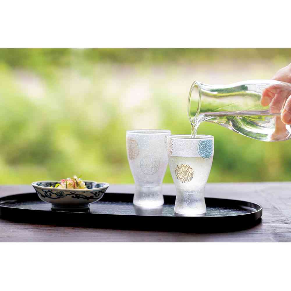 アデリア プレミアム丸紋酒グラスペアセット 100ml×2個 - Image 2