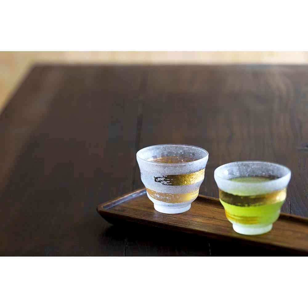 アデリア プレミアムニッポンテイスト 金一文字 冷茶グラスペアセット 205ml×2個 - Image 2