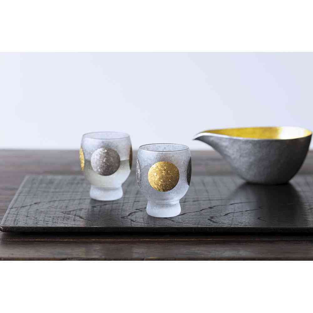 アデリア プレミアムニッポンテイスト 日月サケグラスペアセット 145ml×2個 - Image 2
