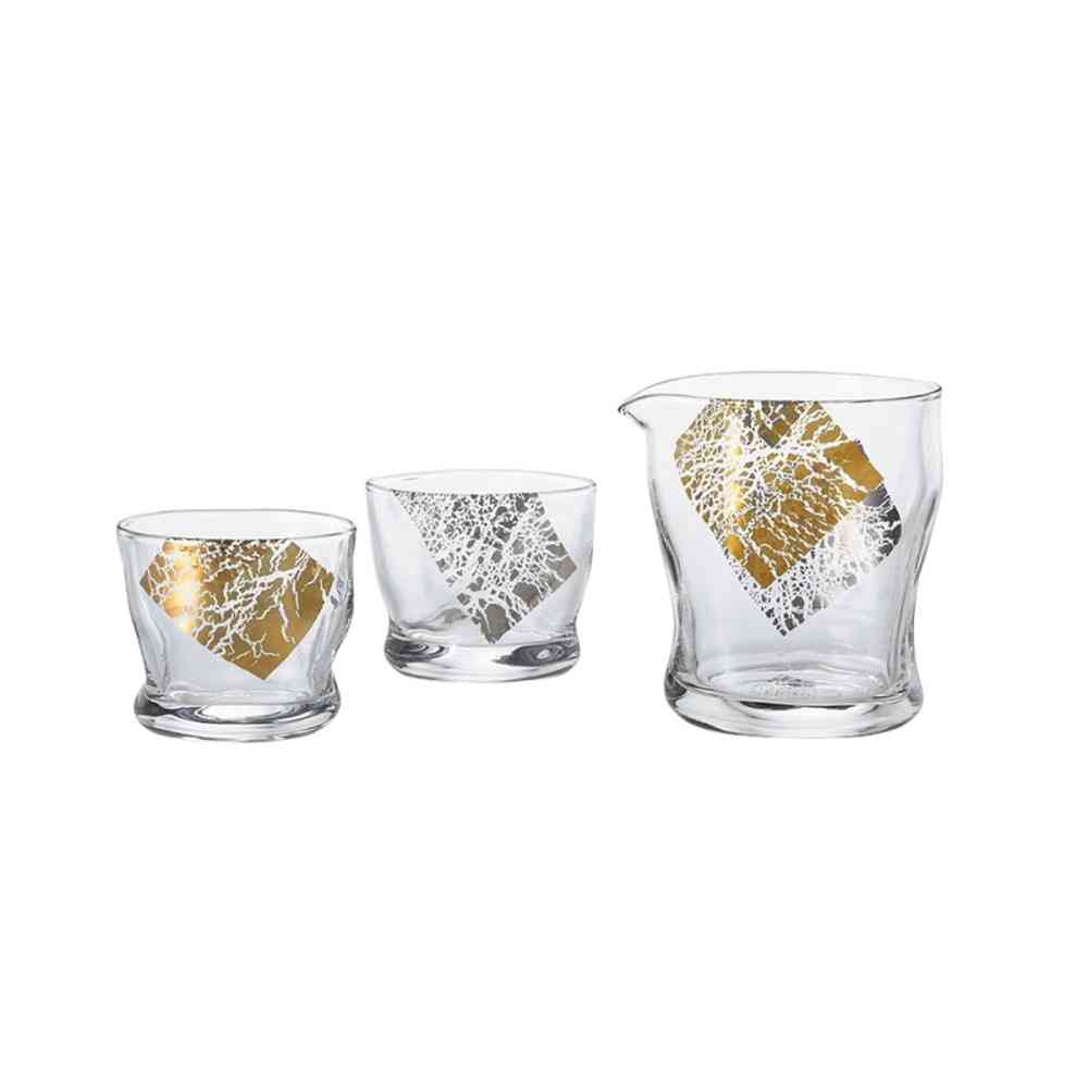 アデリア てびねりフルード 金羅凛 酒器セット 片口280ml×1個、盃100ml×2個