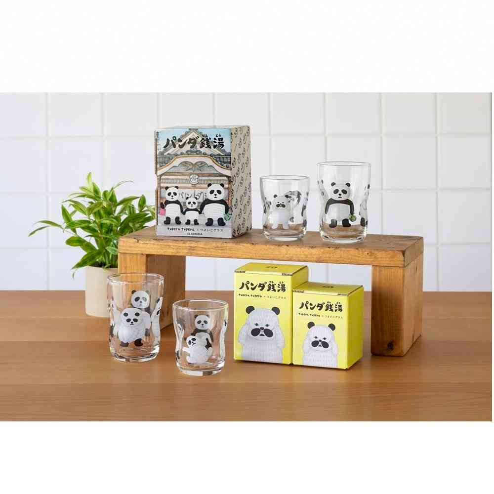 アデリア つよいこグラス S＆Mセット パンダ銭湯 130ml×1個、185ml×1個 - Image 10