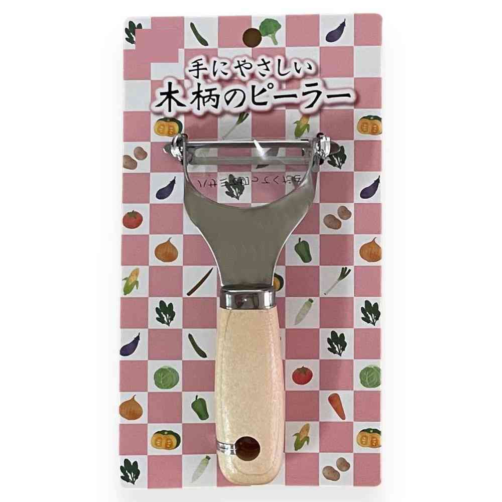 小柳産業 手にやさしい木柄のピーラー 1個 - Image 5